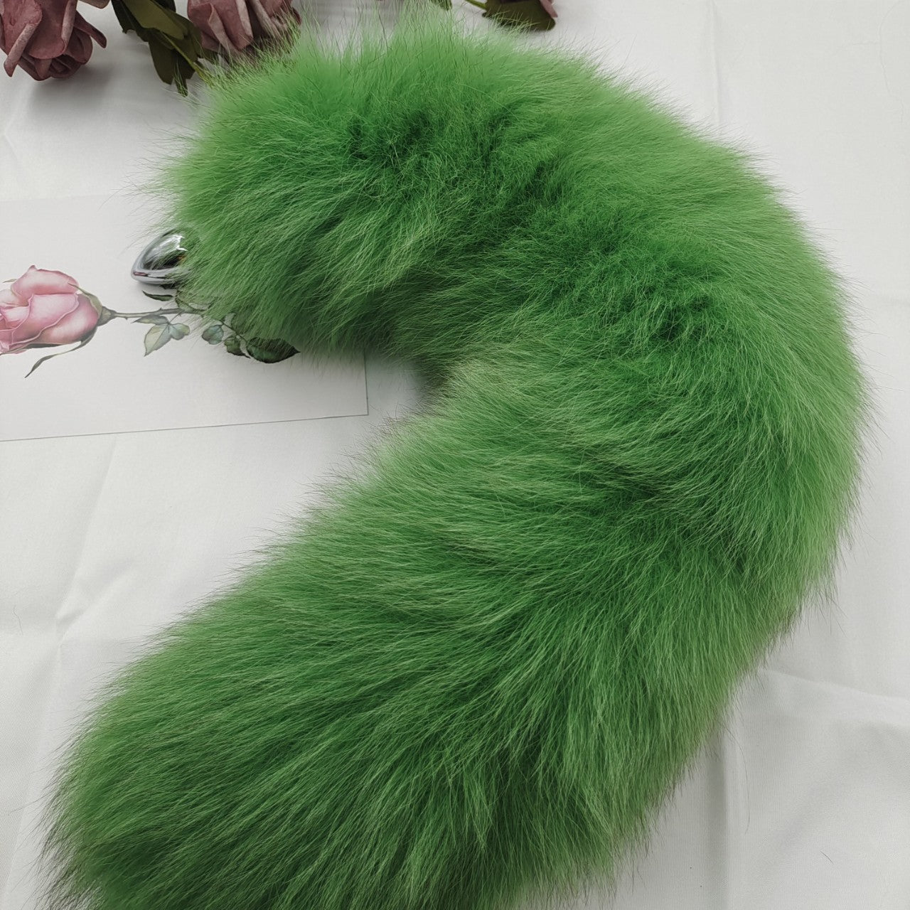 Fox Tail Butt Plug Set Groene Staart