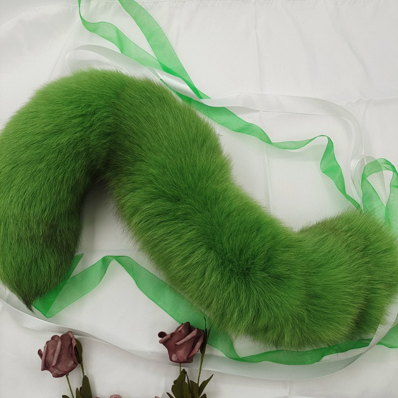 Fox Tail Butt Plug Set Groene Staart