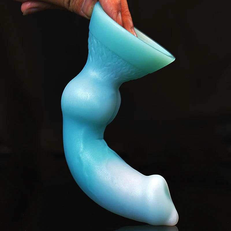 18.5 cm Kleurverloop Aders Fantasy Dog Dildo