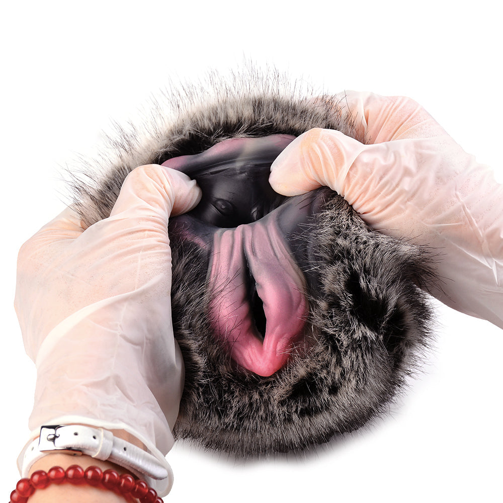 Koeien Masturbator Met Pluche Buitenkant En Dubbel Kanaal