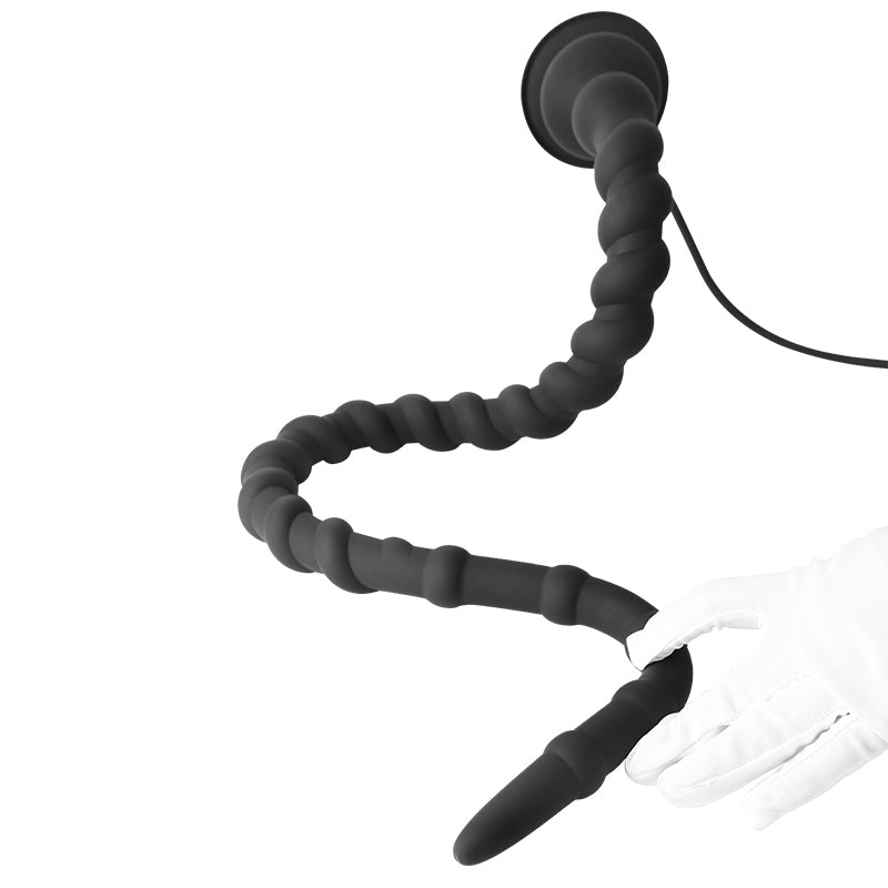 88cm Zwarte Extra Lange Inflatable Anal Plug