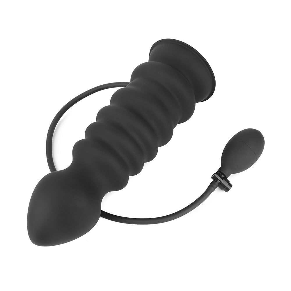 Grote Kralen Inflatable Anal Plug Met Siliconen