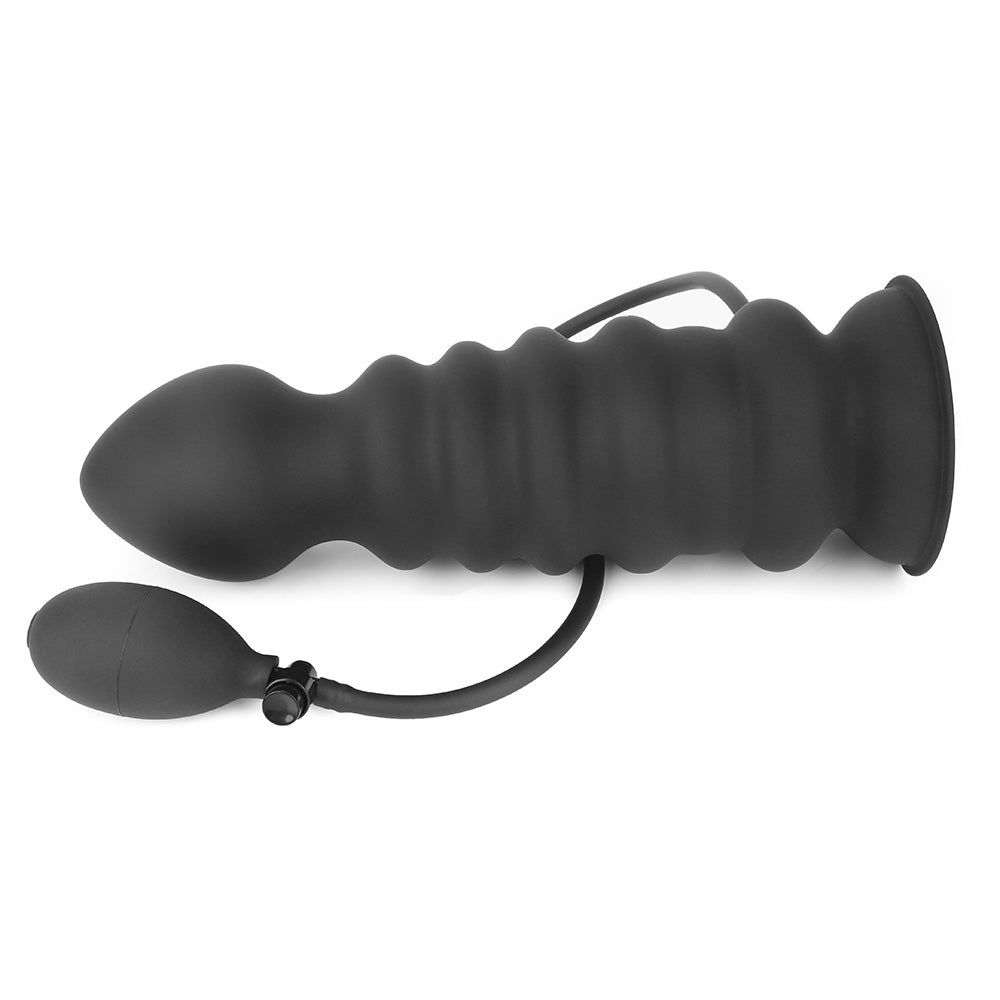 Grote Kralen Inflatable Anal Plug Met Siliconen