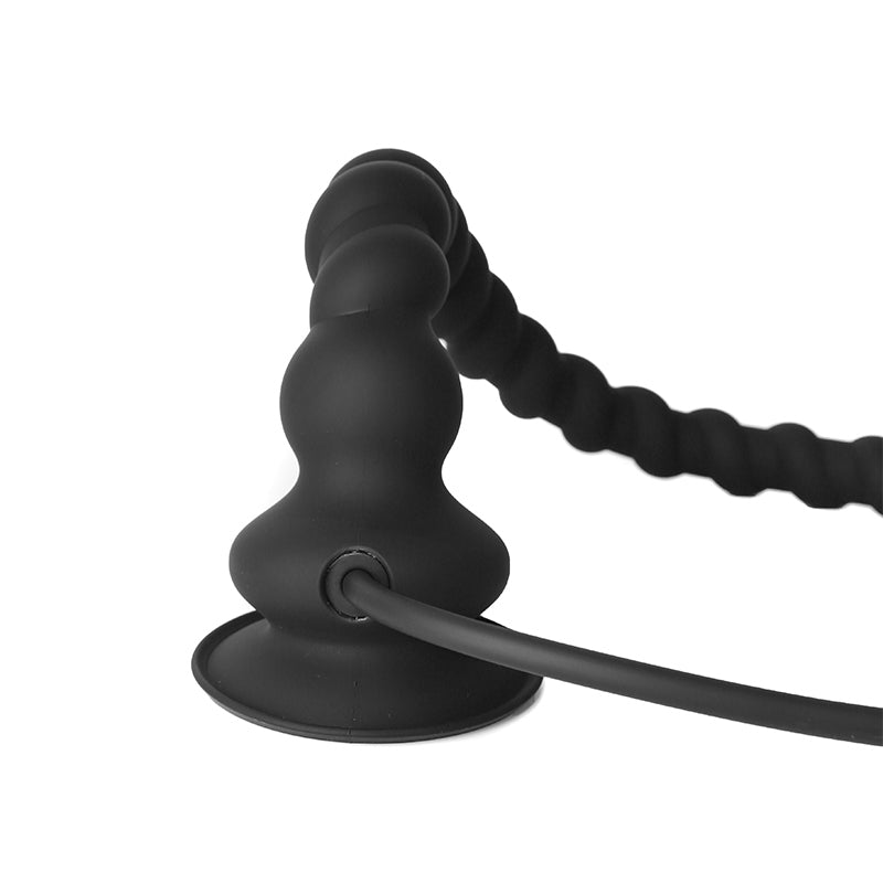 88cm Zwarte Extra Lange Inflatable Anal Plug