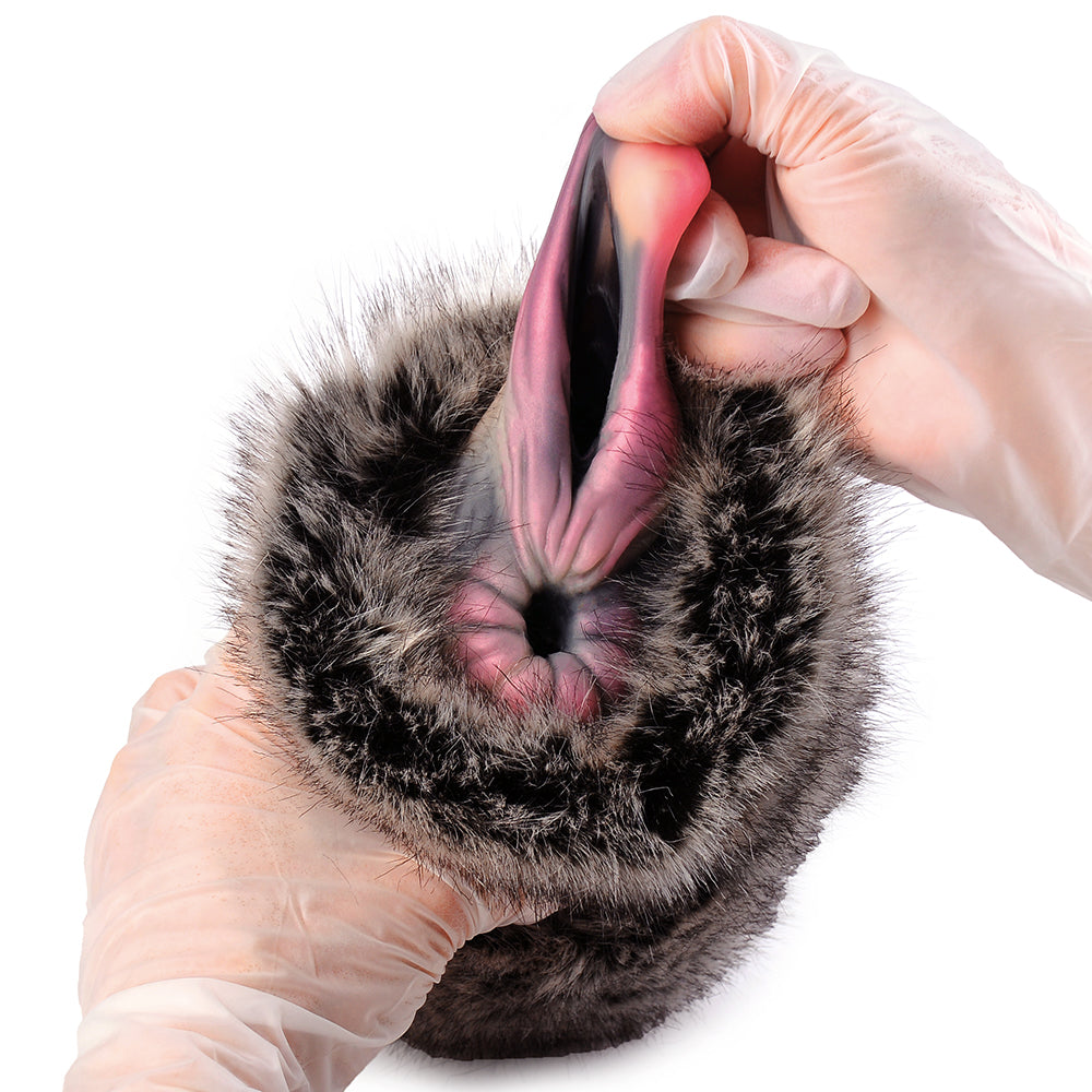 Koeien Masturbator Met Pluche Buitenkant En Dubbel Kanaal