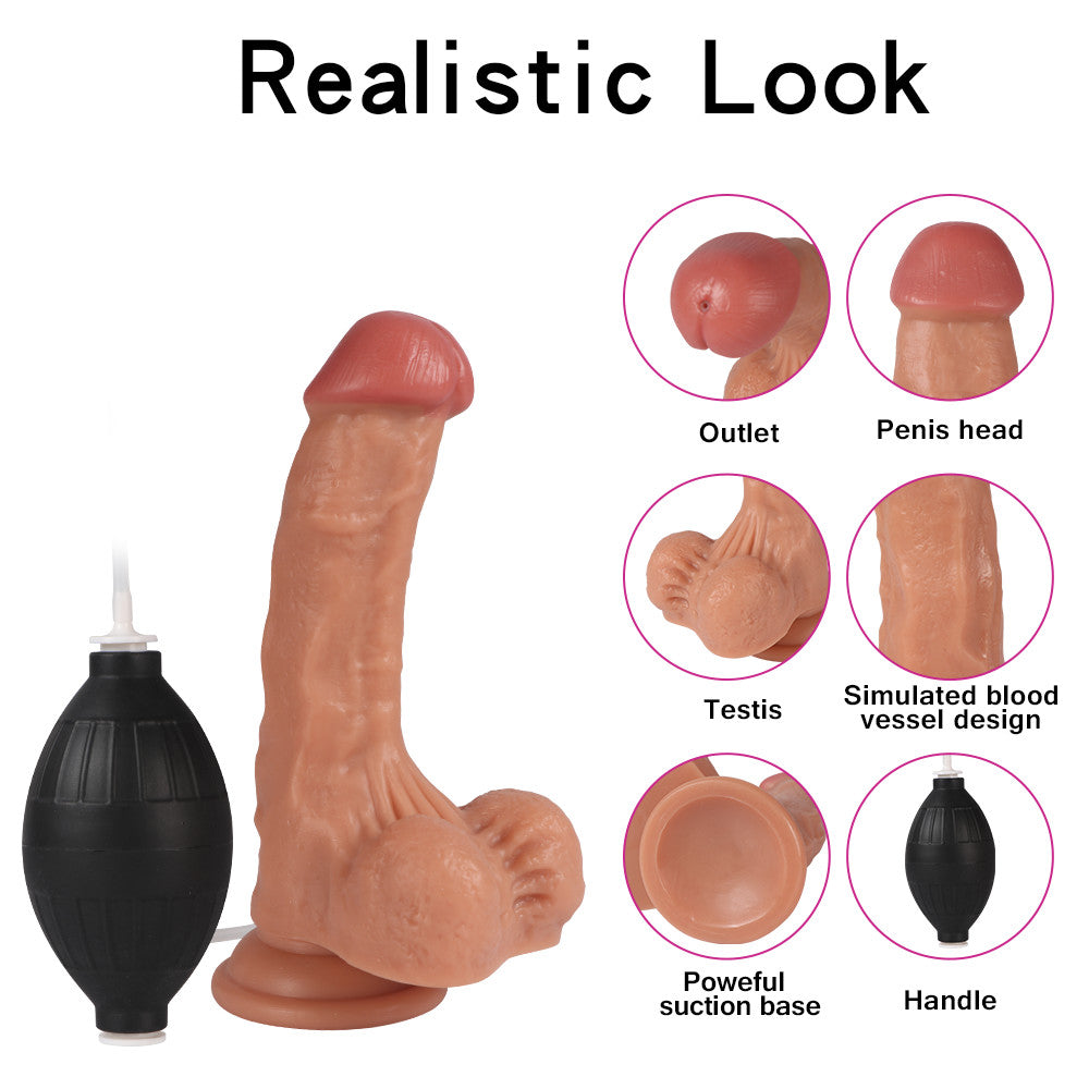 18cm Realistische Squirting Dildo Met Zuignap
