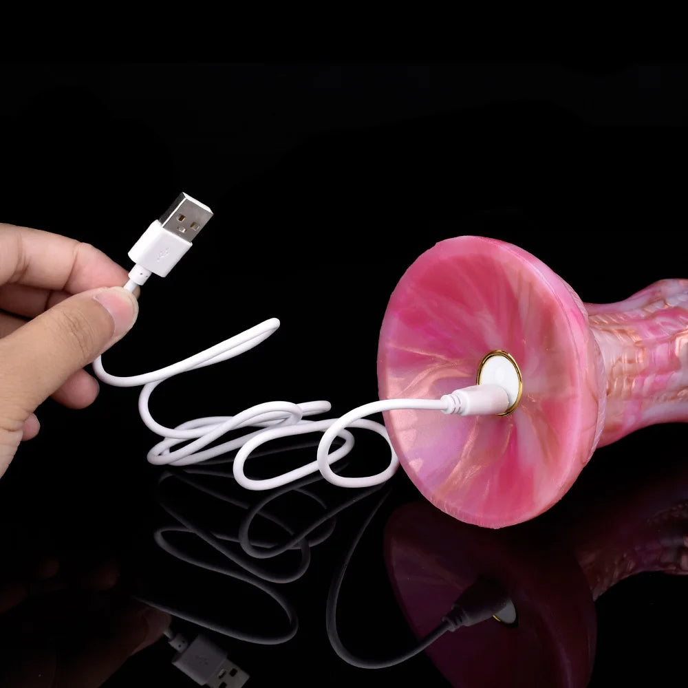 Pink 20.4 cm G-spot Monster Dildovibrator