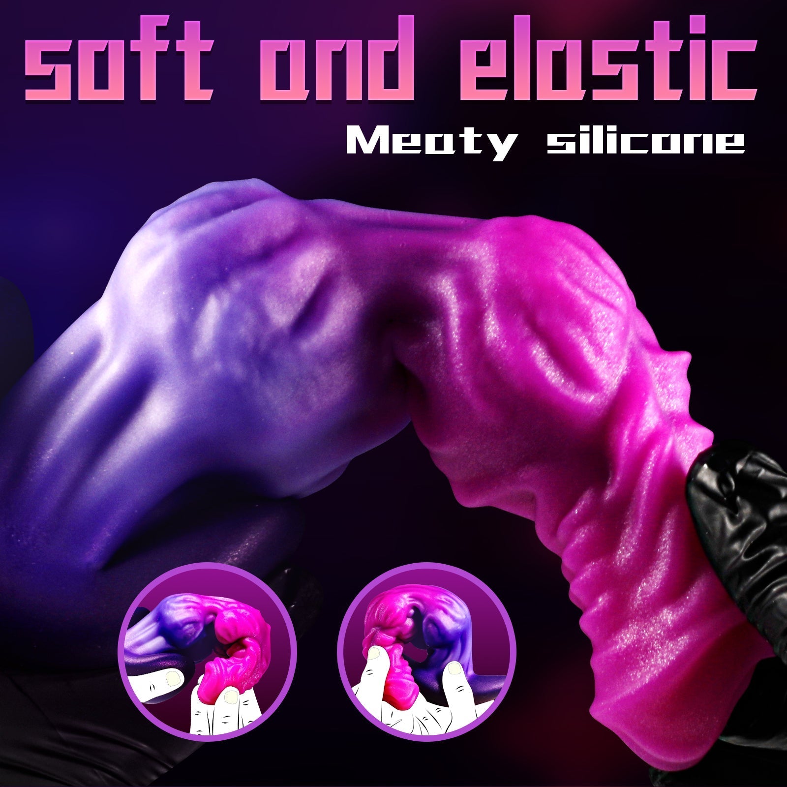 Roze Double Knot Siliconen Buttplug Set