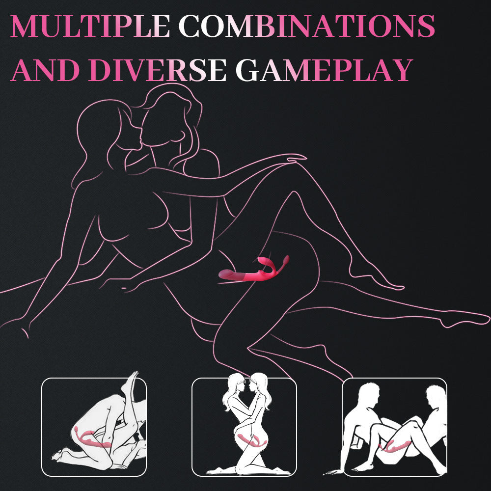 Strapless Dildo Vibrator Roze Remote Control