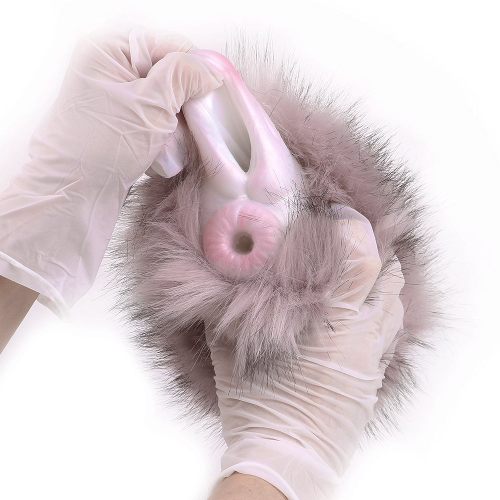 Konijn Pocket Pussy Met Pluche Buitenlaag En Dubbel Kanaal