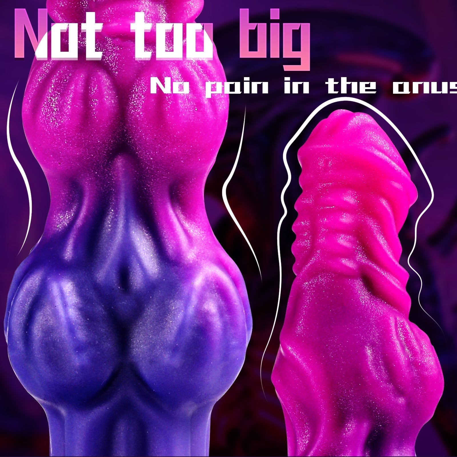 Roze Double Knot Siliconen Buttplug Set