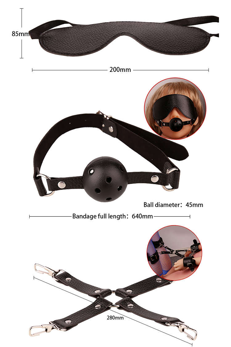 18 Delige BDSM Kit Bondage Accessoires Set