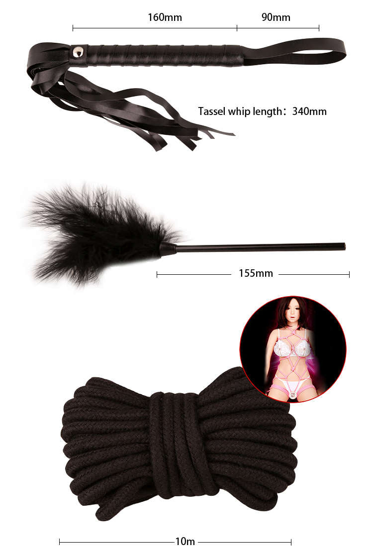 18 Delige BDSM Kit Bondage Accessoires Set