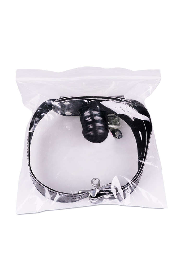 Black Leather Bondage Dildo Mouth Gag
