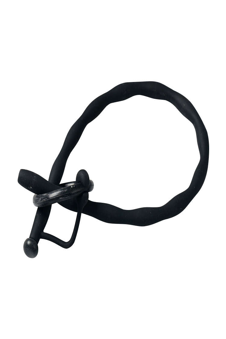 Siliconen Penisplug Met Ribbels Trekring Voor Beginners