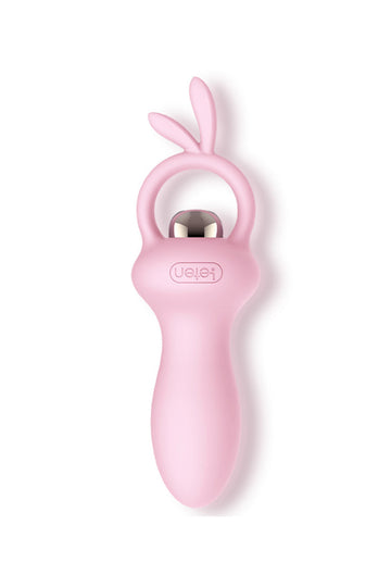 Roze Siliconen Vibrerende Butt Plug Met Vingerlus