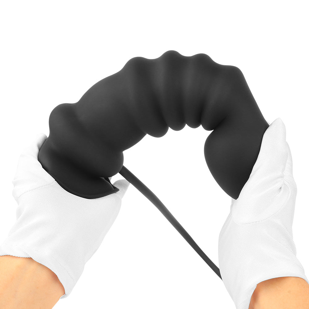 Grote Kralen Inflatable Anal Plug Met Siliconen