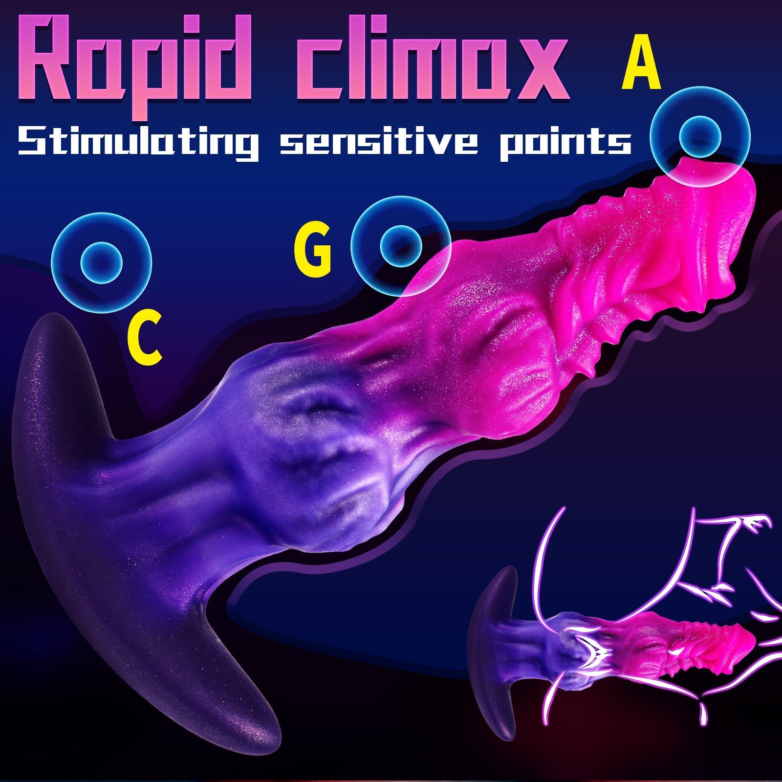 Roze Double Knot Siliconen Buttplug Set