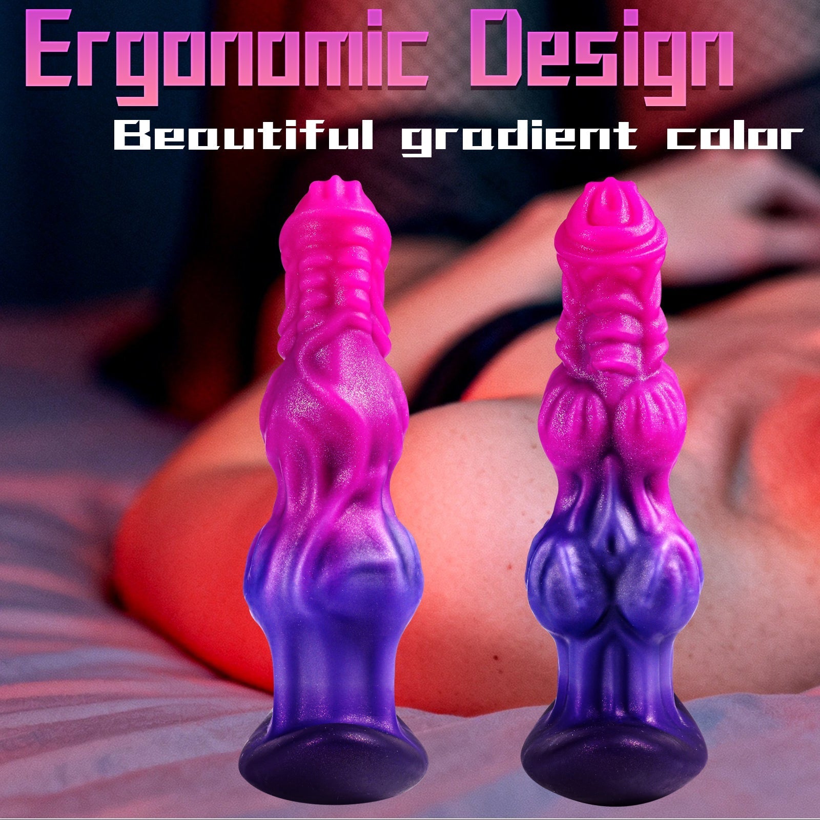 Roze Double Knot Siliconen Buttplug Set