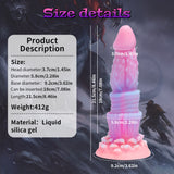 画像をギャラリー ビューアにロード Monsterlijke Glow In The Dark Anale Dildo