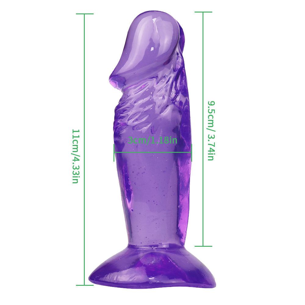 11cm Realist Paars Ruw Mini Dildo