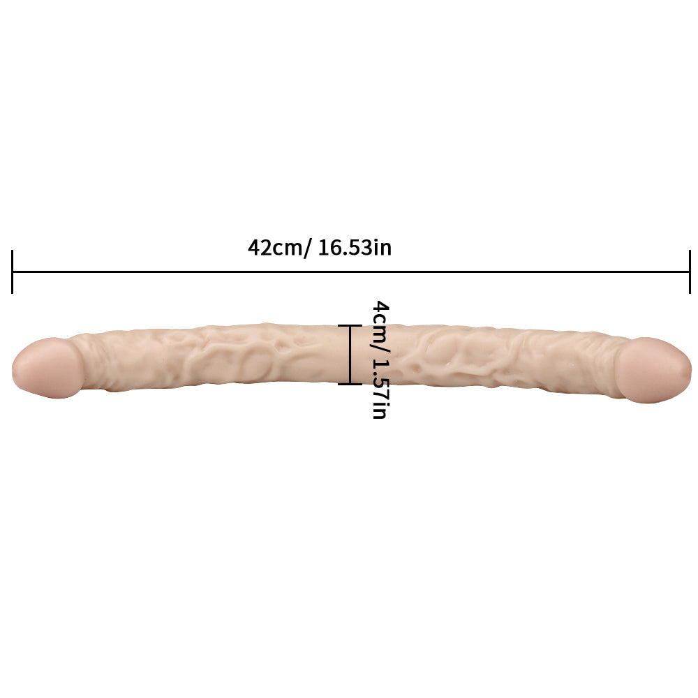 PVC Doppeldildo XXL 42 cm Extra Lang