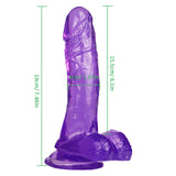 Load image into Gallery viewer, 7 inch purple dildo