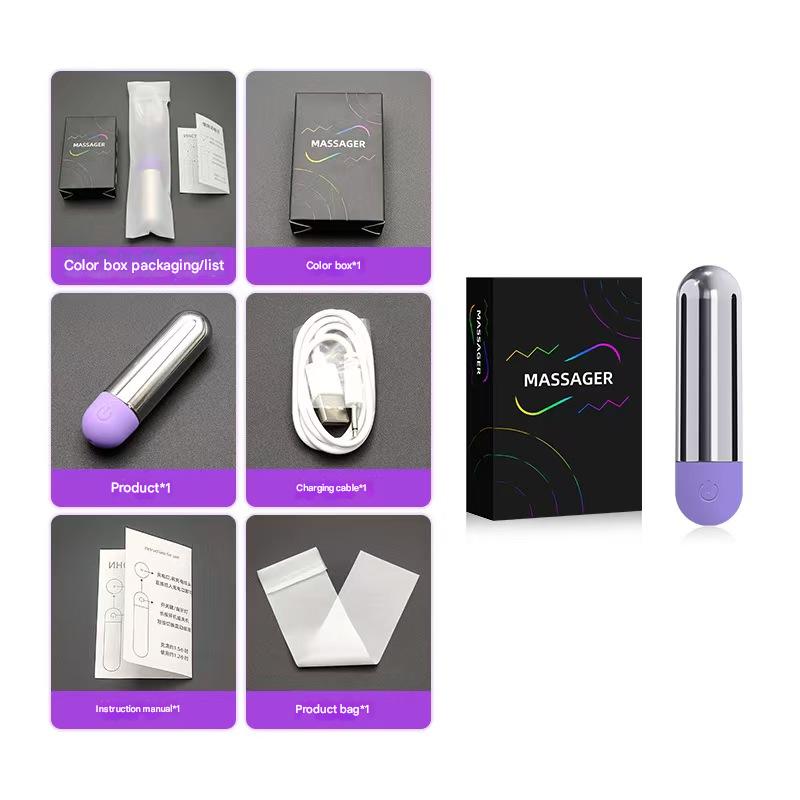 8cm Zilveren Krachtige Waterdichte Bullet Vibrator