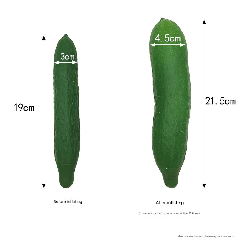 Groene Komkommer Opblaasbare Butt Plug Met Pomp