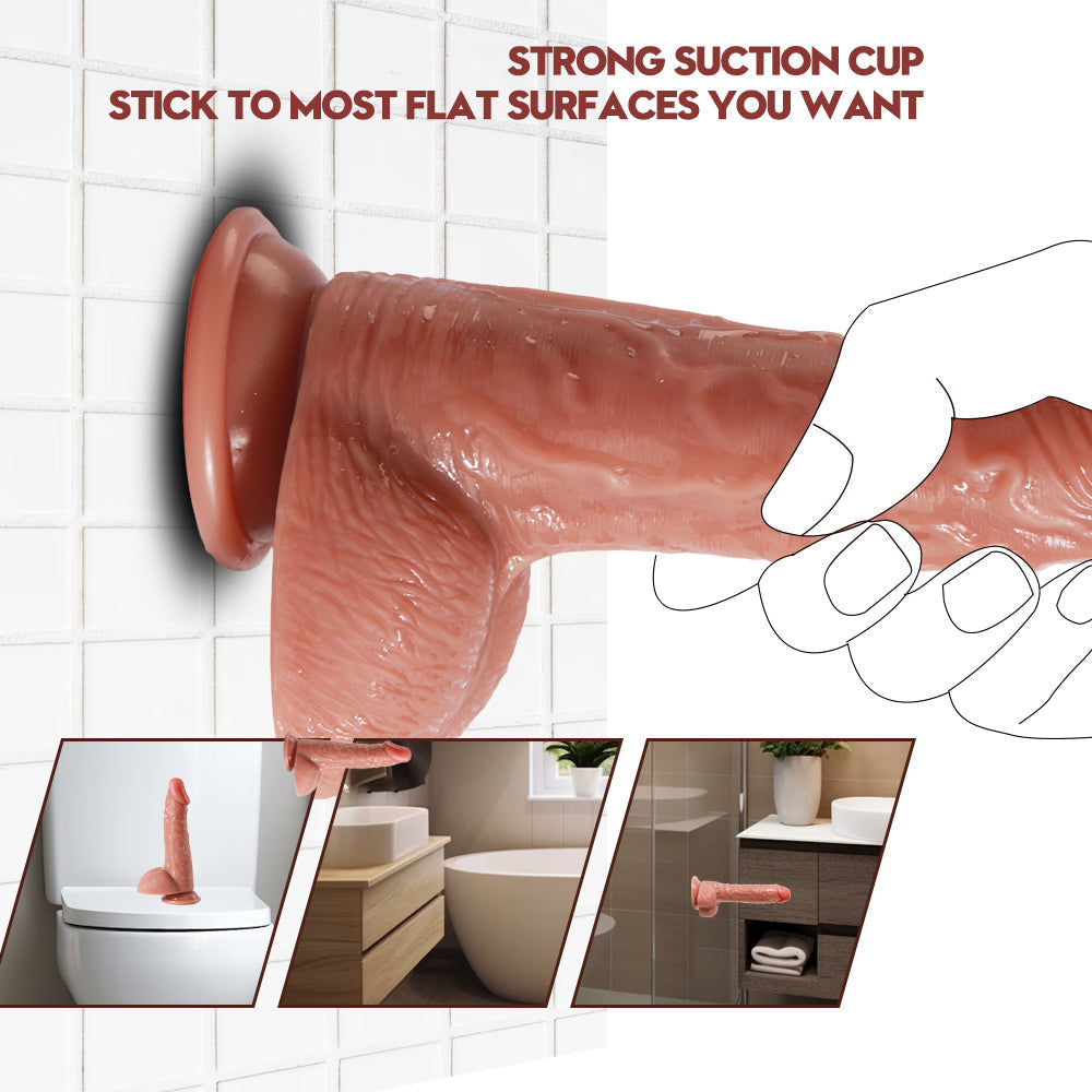 Anatomische Dildo Met Zuignap Sterke Zuigkracht