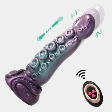 20.5 cm Verwarmde Vibrerende Tenticle Dildo