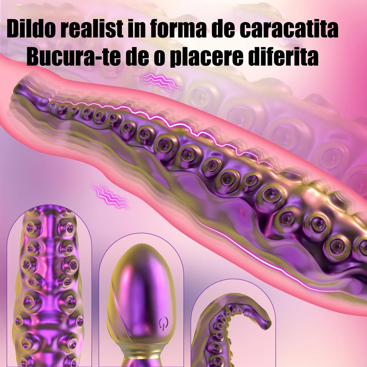 Purple Rotating Tentacle Vibrator for Women