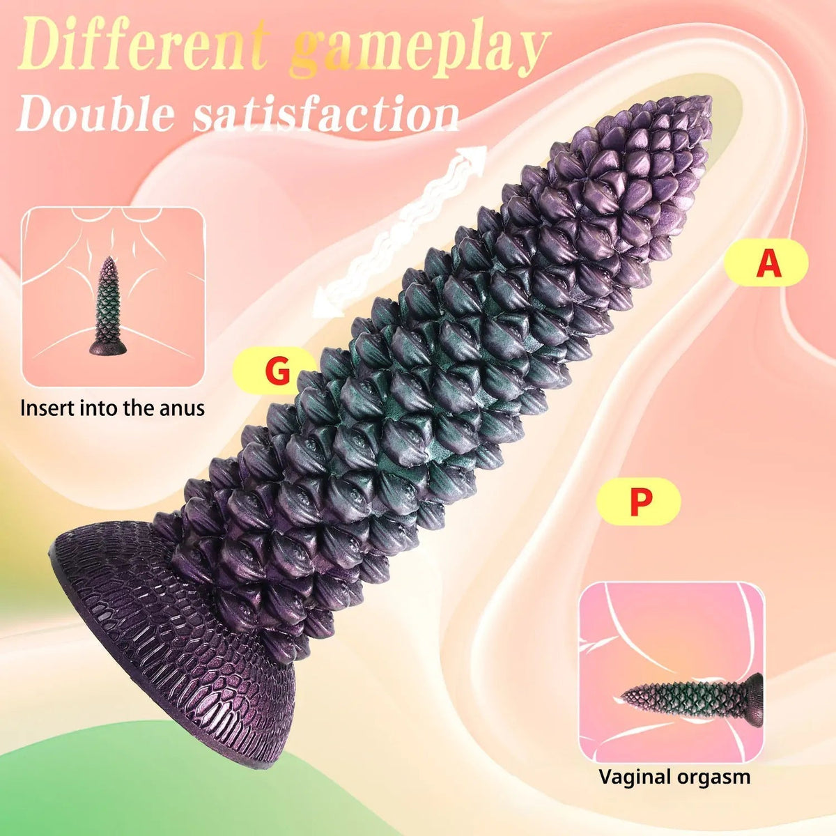 23cm Getextureerde Bewegende Dildo Met Afstandsbediening