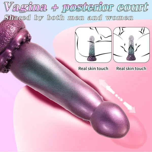 20.5 cm Verwarmde Vibrerende Tenticle Dildo