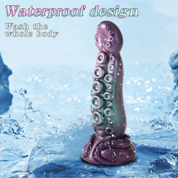 20.5 cm Verwarmde Vibrerende Tenticle Dildo