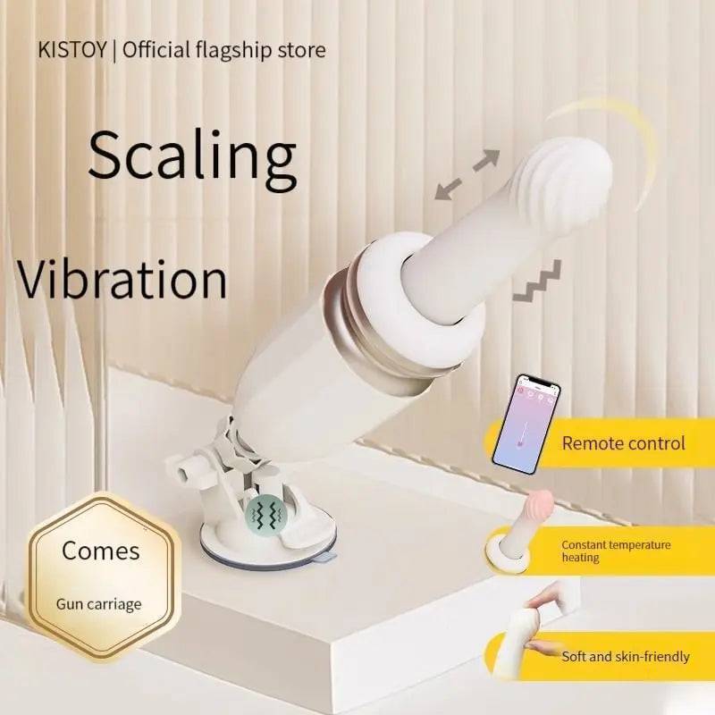 24cm Verwarmde Thrusting Dildo Met Afstandsbediening