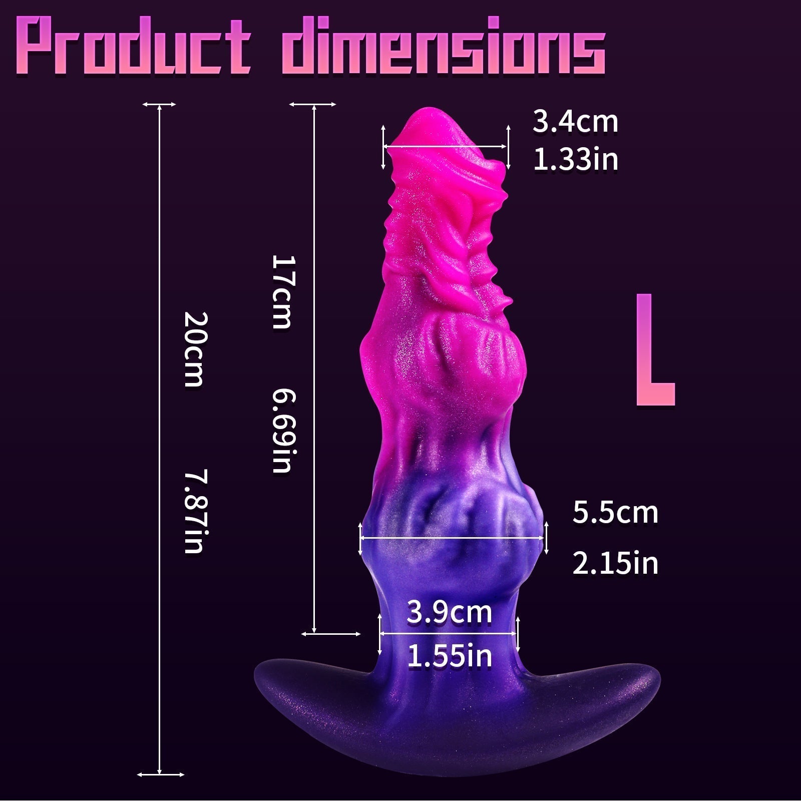 Roze Double Knot Siliconen Buttplug Set