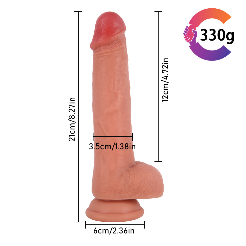 21cm Realistische Voorbinddildo Met Harnas