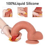 画像をギャラリー ビューアにロード 8 Inch Siliconen Echte Strap-On Dildo