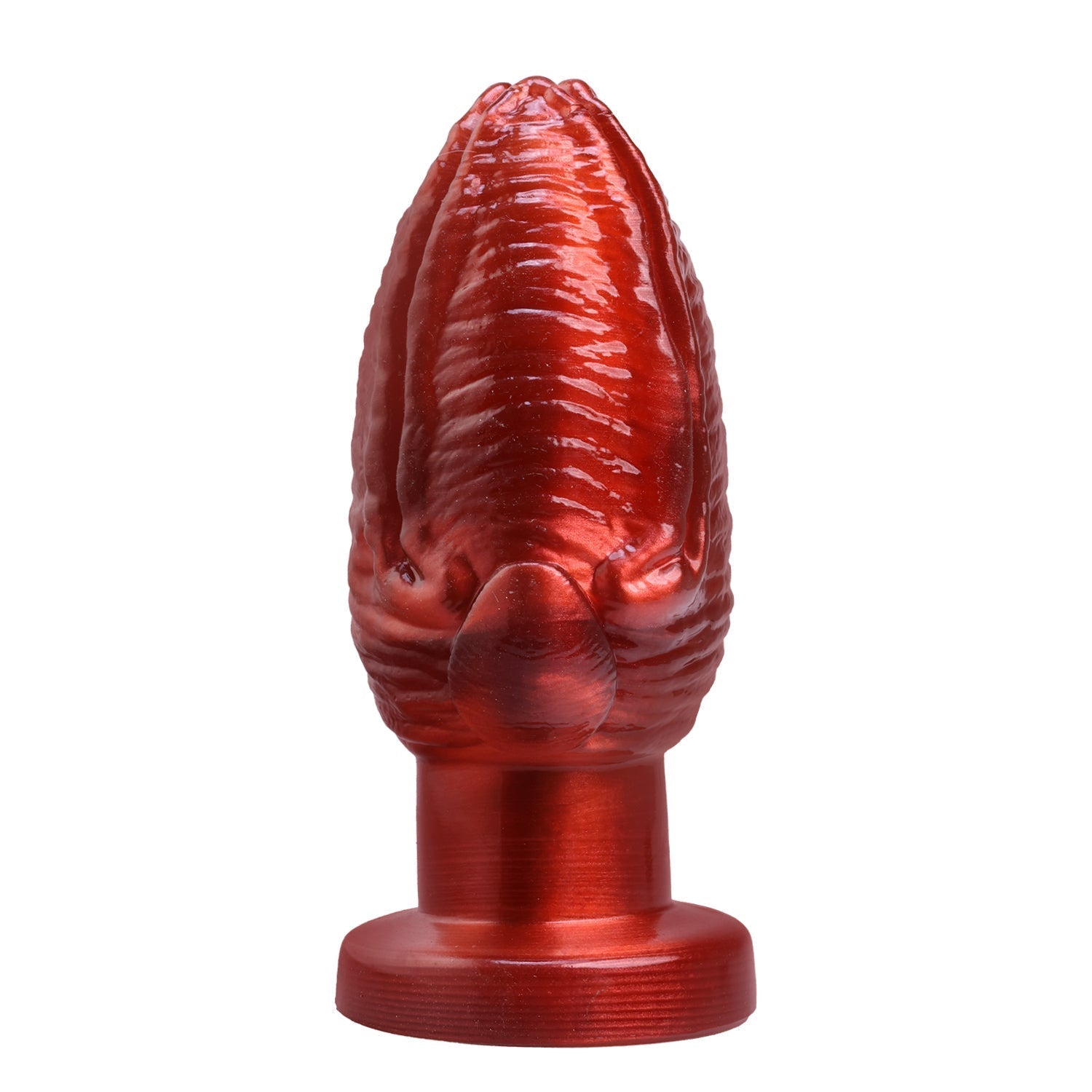 Rode Big Anal Plug Met Vleesetende Plant