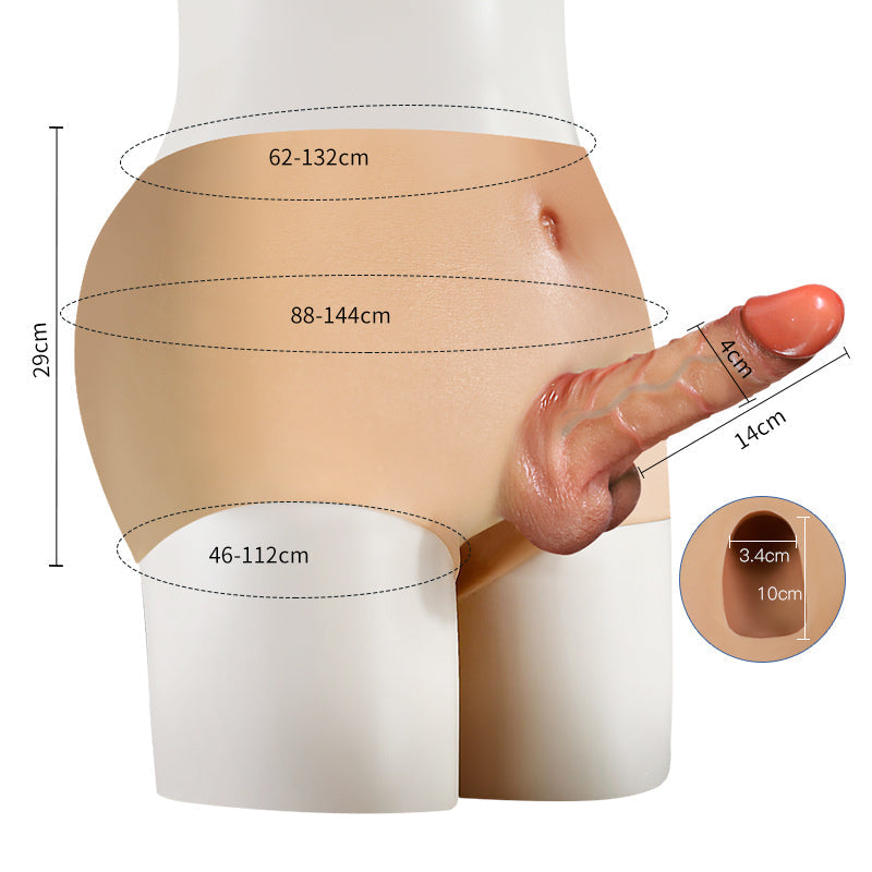 Realistische Dildopanties 14cm Holle Dildo Met Siliconen