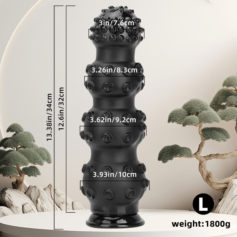 13 Inch Textured Anal Bead Plug Kit