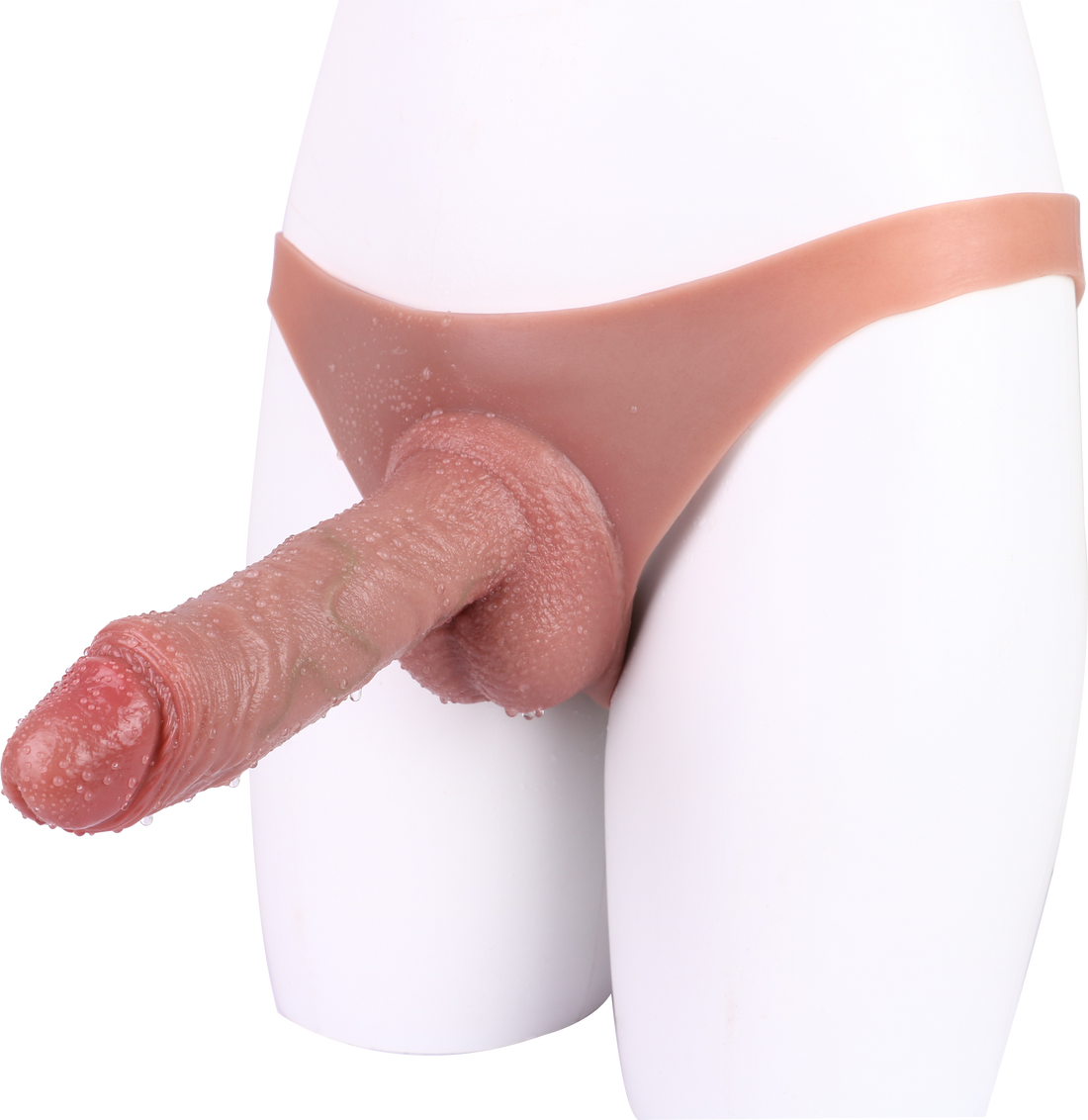 21 cm Voorbinddildo Hollow Dildo Pants Silicone