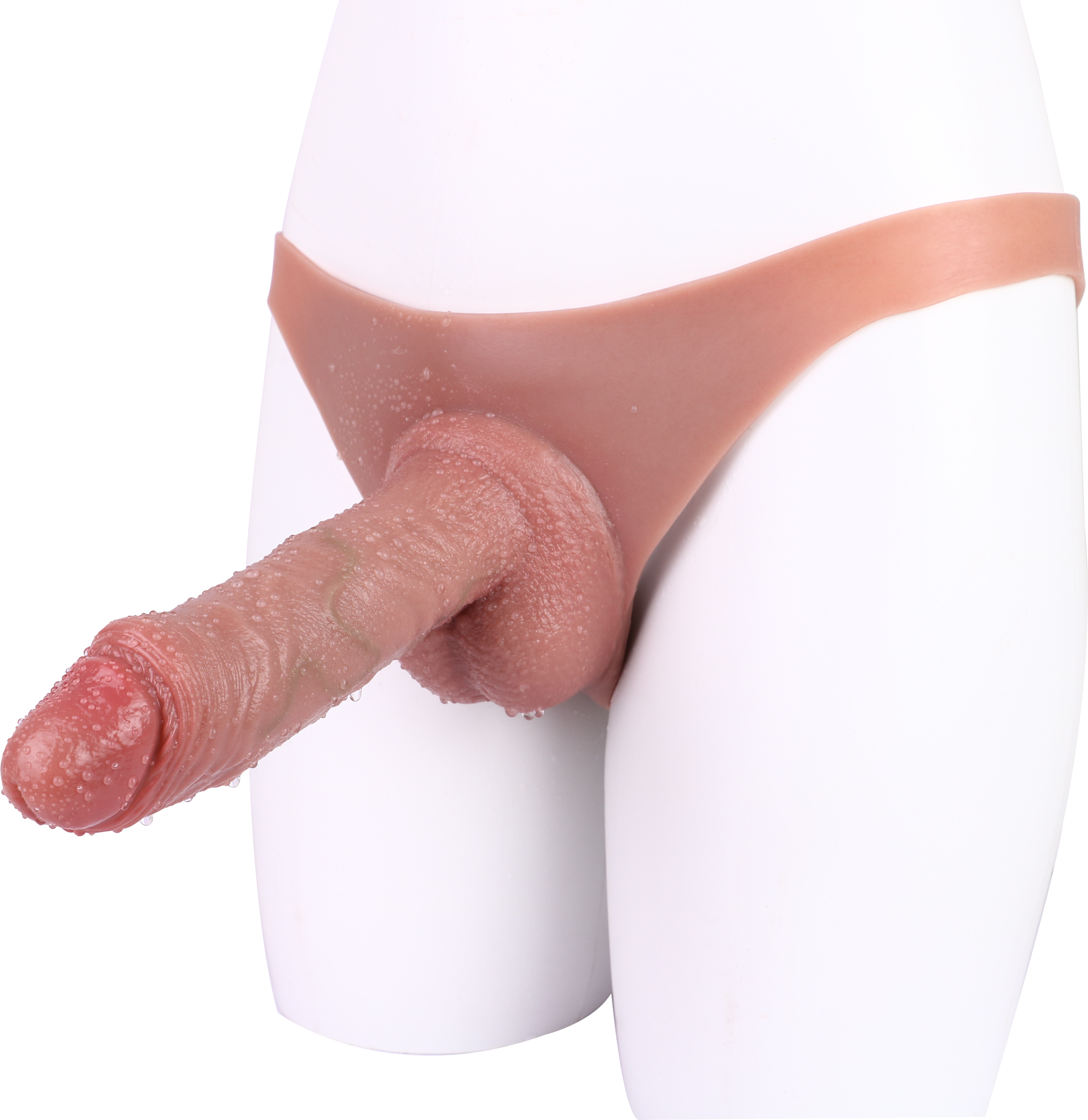 21 cm Voorbinddildo Hollow Dildo Pants Silicone