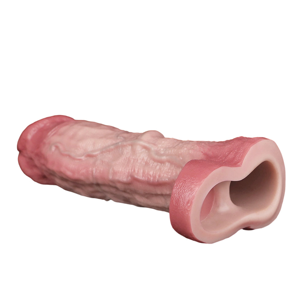 Grote Realistic Vibrerende Penissleeve met Afstandsbediening