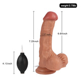 画像をギャラリー ビューアにロード 7 Inch Spuitende Zuignap Dildo