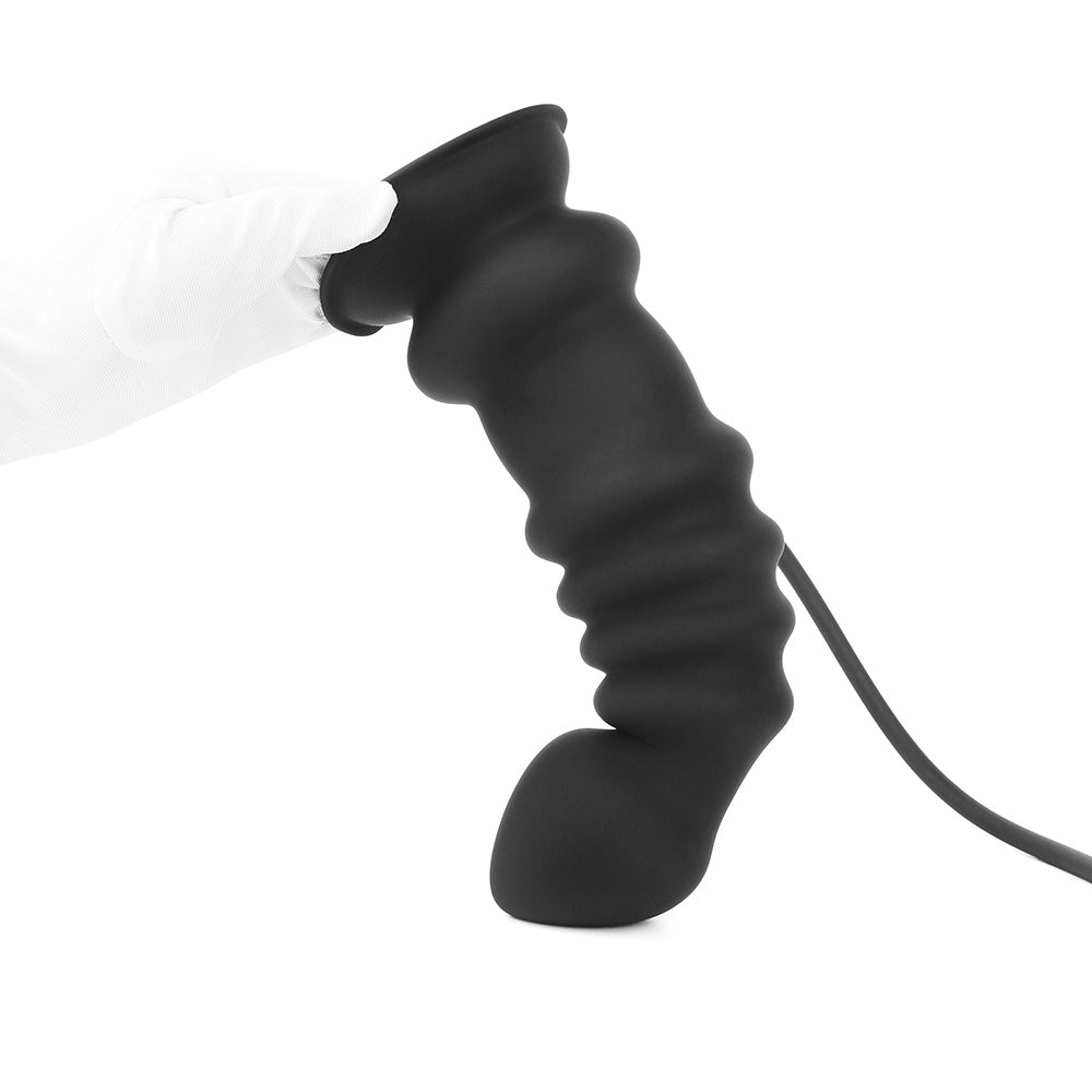 Grote Kralen Inflatable Anal Plug Met Siliconen