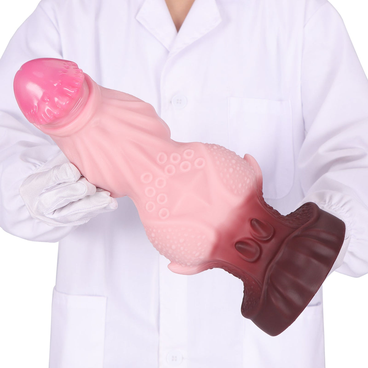 Roze Grote Buttplug Met Fantasy Knot