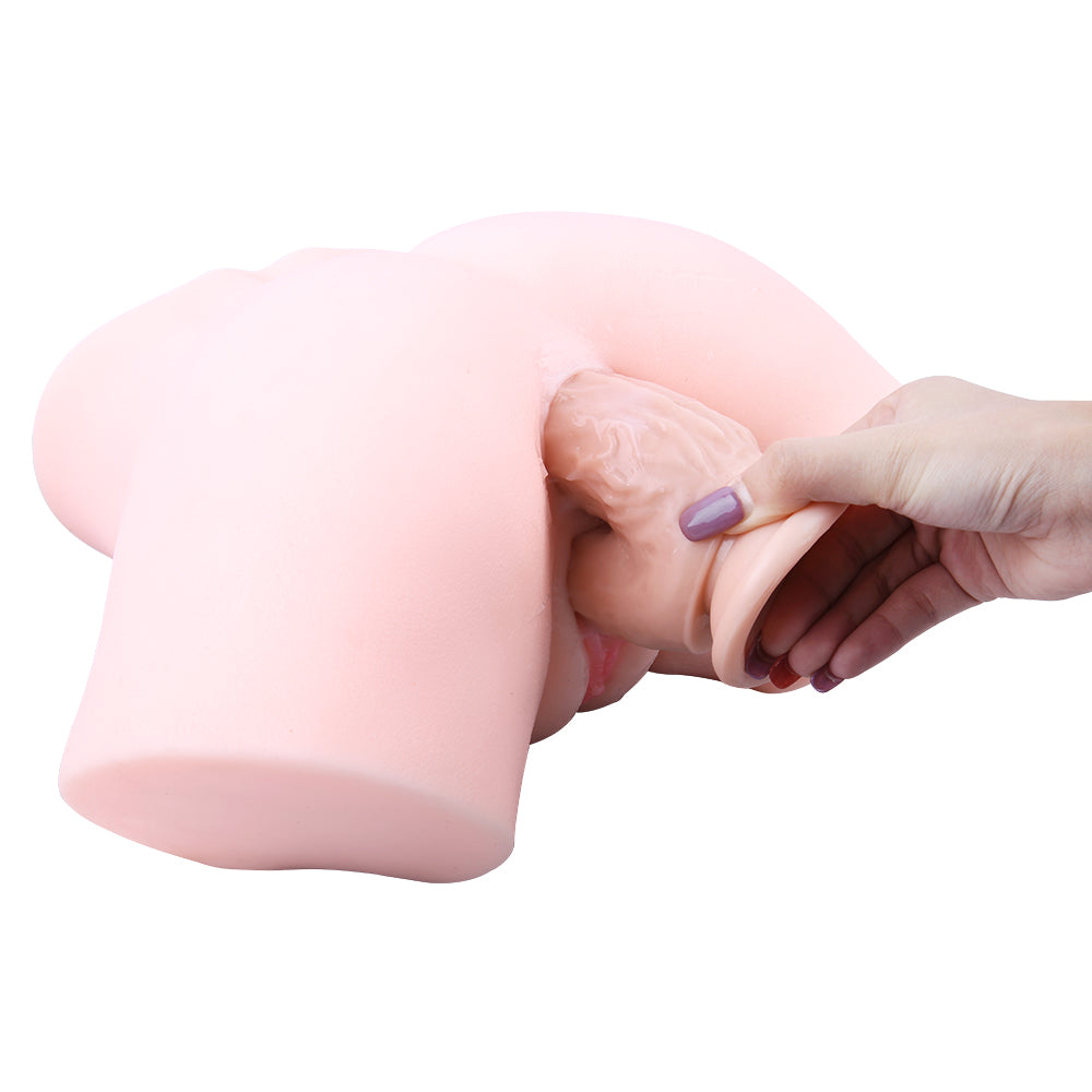 21cm Zachte Siliconen Dildo Voor Dubbele Penetratie