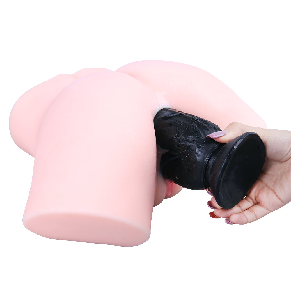 21cm Zwarte Grote Dubbele Penetratie Dildo